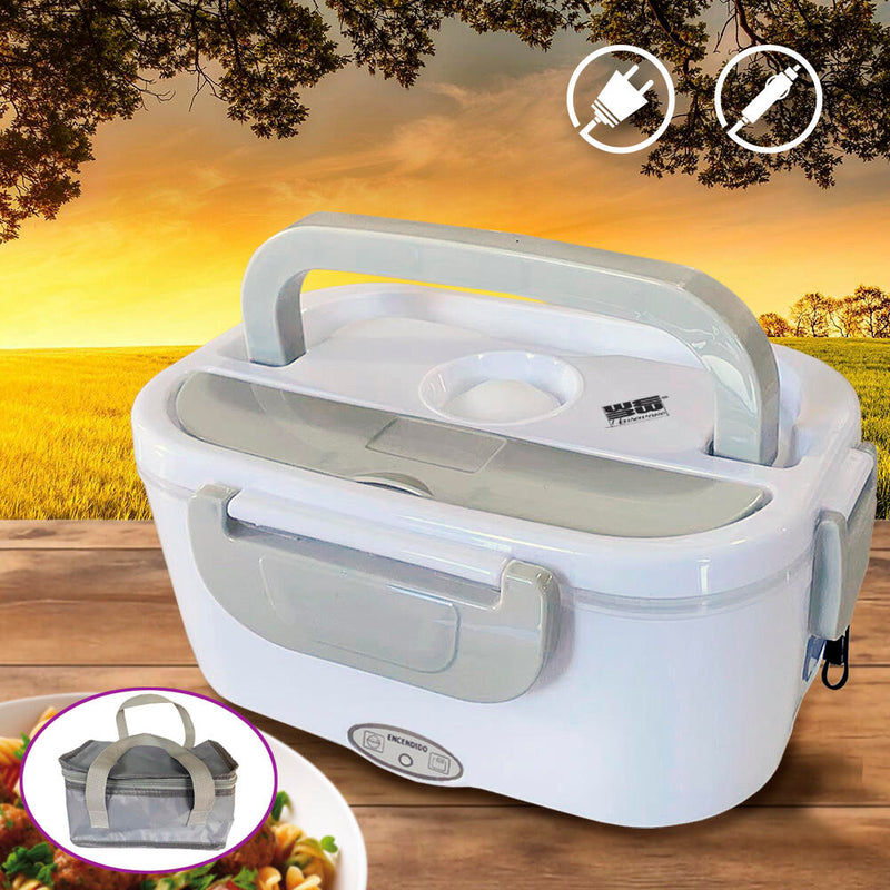 LunchMate 2 em 1 – Marmita Elétrica Portátil
