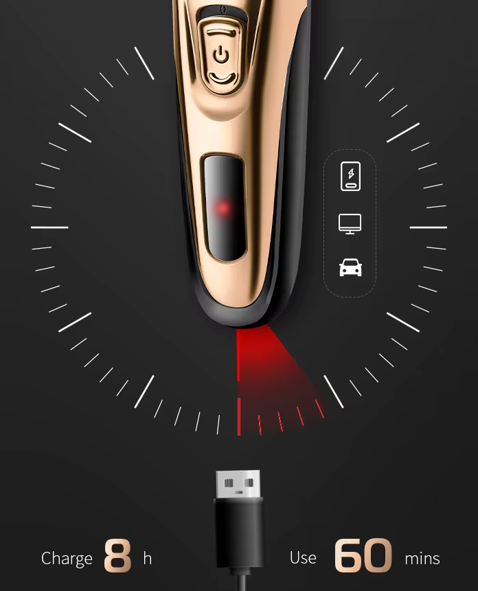 TrimMaster 3 em 1 – Máquina de Corte e Barbeador Profissional