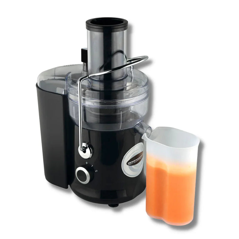 JuiceMaster Pro – Espremedor Automático com Limpeza Inteligente